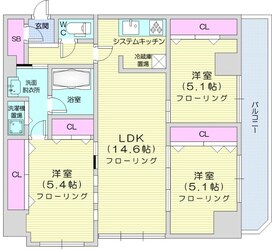 幌平橋駅 徒歩25分 7階の物件間取画像